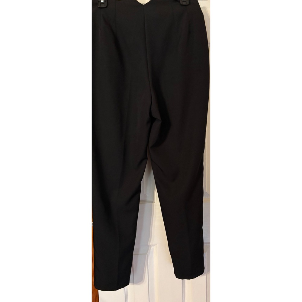 Womens Black Dress Pants Size L‎ Classic Career Office Business Casual Trousers - Picture 10 of 13